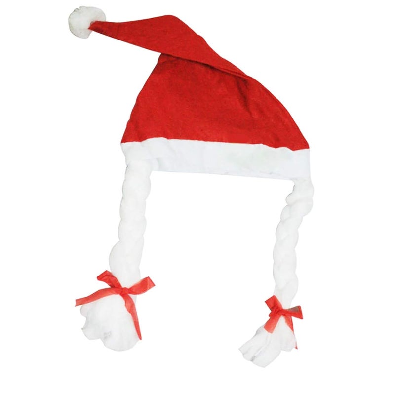 Ascension 2pcs Christmas Santa Claus HatSanta Claus Cap Merry Christmas Hat Pony Tail Cap for ChristmasXmas Party Celebration - Image 4