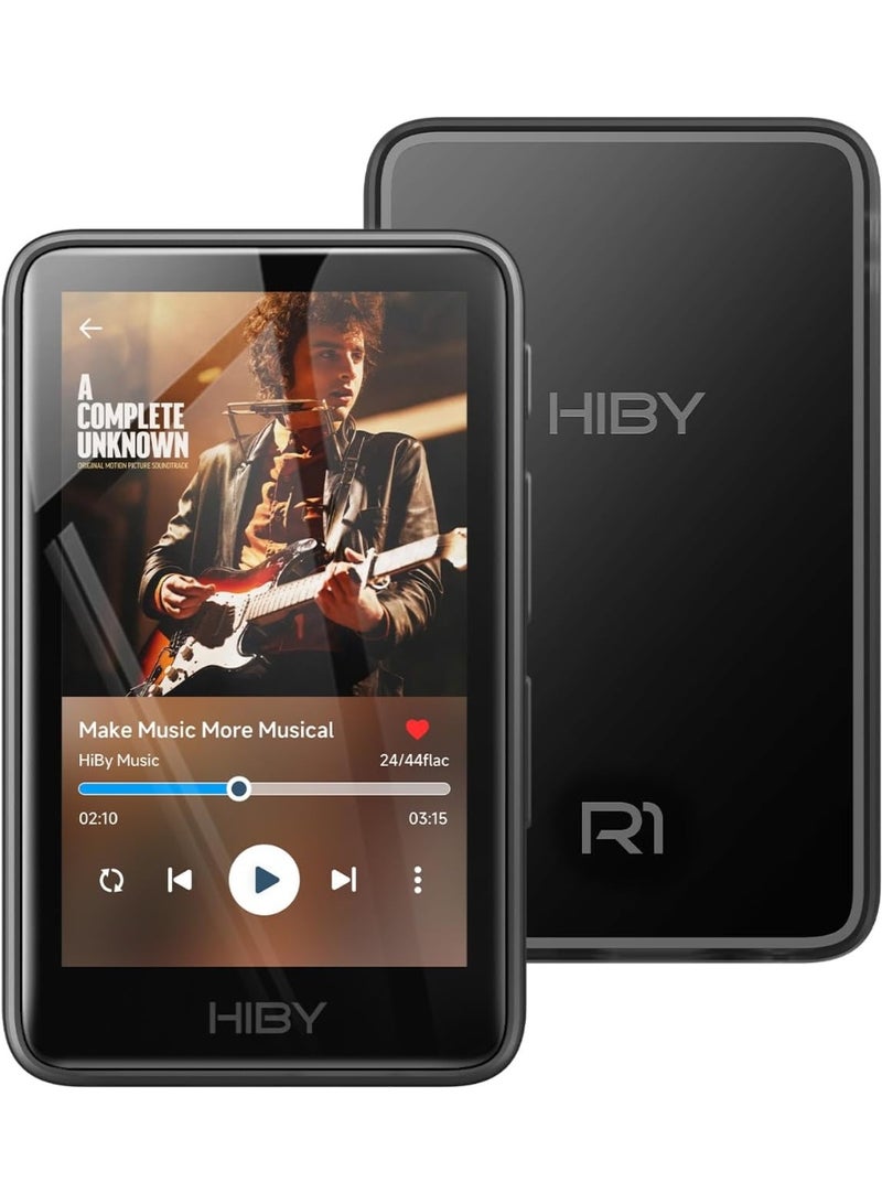 HiBy مشغل موسيقى HiBy R1 HiFi، يدعم تشغيل ملفات MP3، منفذ USB، محول رقمي تناظري، واي فاي، بلوتوث، 5.1، DSD256، PCM384kHz/32bit، X1600E CS43131، راديو ويب MSEB، مخرج 3.5 ملم - Image 1