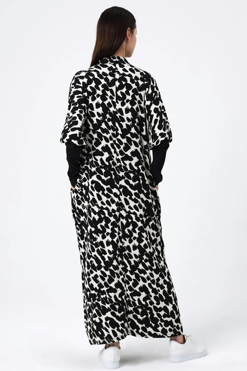 الكسندر جاردي Patterned Slit Long Dress (B22-7005B)