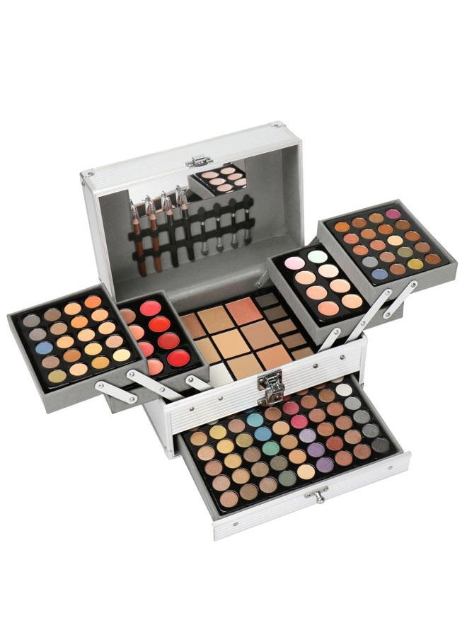 PhantomSky - Professional 132 Colors All-in-one Makeup Palette Cosmetic Contouring Kit Combination with Eyeshadow, Cream Concealer, Eyebrow Powder, Lip Gloss Blusher and Pressed Powder - Image 1