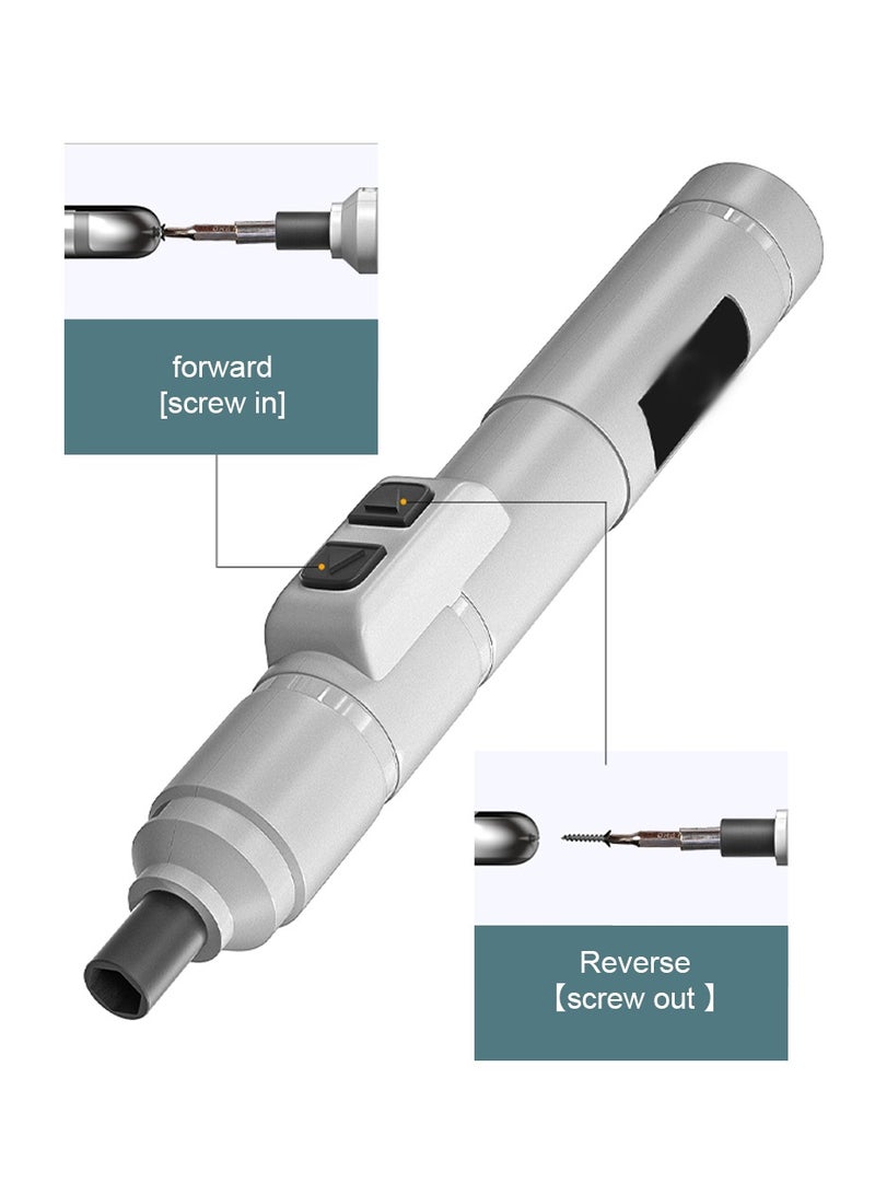250r/min Cordless USB Rechargeable Electric Screwdriver Power Tool Multifunction Screw Driver For Repairing Clock Cordless Drill - Image 3