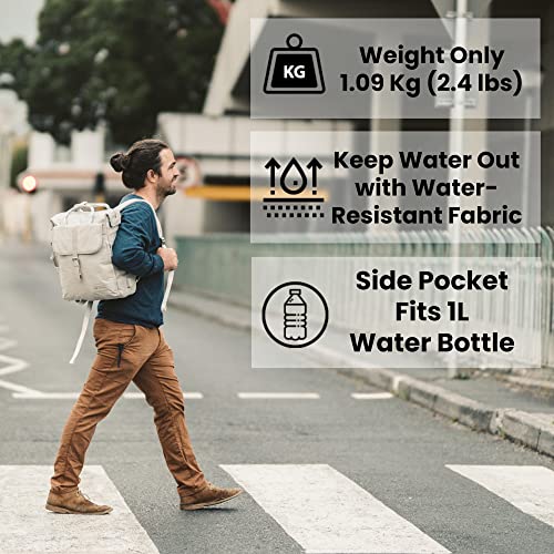 Nordace Comino Totepack Smart Convertible Bag Backpack with USB Charging Port, Water Resistant - 15.6 Inch Laptop Compartment Laptop Backpack for Everyday, Work (Gray) - Image 5