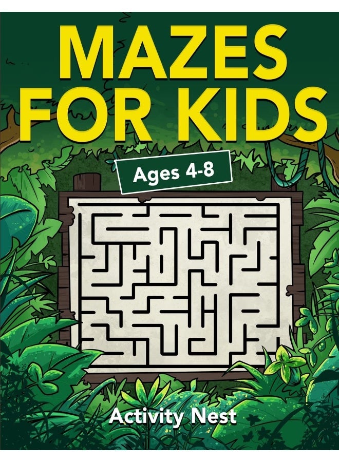 Mazes For Kids Ages 4-8: Maze Activity Book for Kids 4-6, 6-8 Workbook for Games, Puzzles, and Problem-Solving  - Image 1