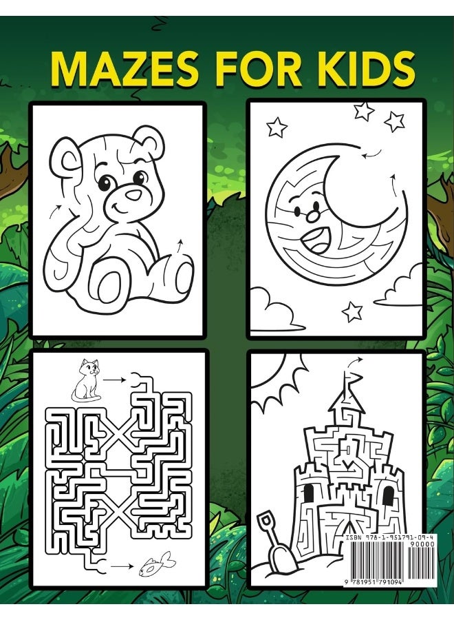 Mazes For Kids Ages 4-8: Maze Activity Book for Kids 4-6, 6-8 Workbook for Games, Puzzles, and Problem-Solving  - Image 2