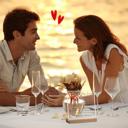 Cituarko Wife Gifts from Husband - To My Love Gifts Cardinal Gifts for Women Men I Love You Gifts Valentines Day Birthday Christmas Gift Romantic Gifts Wedding Anniversary Keepsake for Couples - Image 5