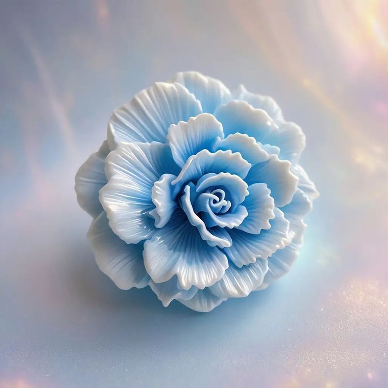 Carnation White 3D Floral Silicone Mold Non Stick For Resin Candle Soap - Image 3