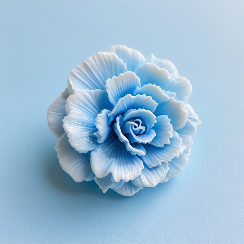 Carnation White 3D Floral Silicone Mold Non Stick For Resin Candle Soap - Image 5