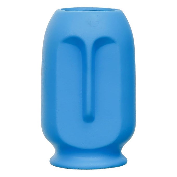 DECORATIVE CERAMIC FLOWER VASE SKY BLUE MODERN DESIGN FOR HOME DECOR
