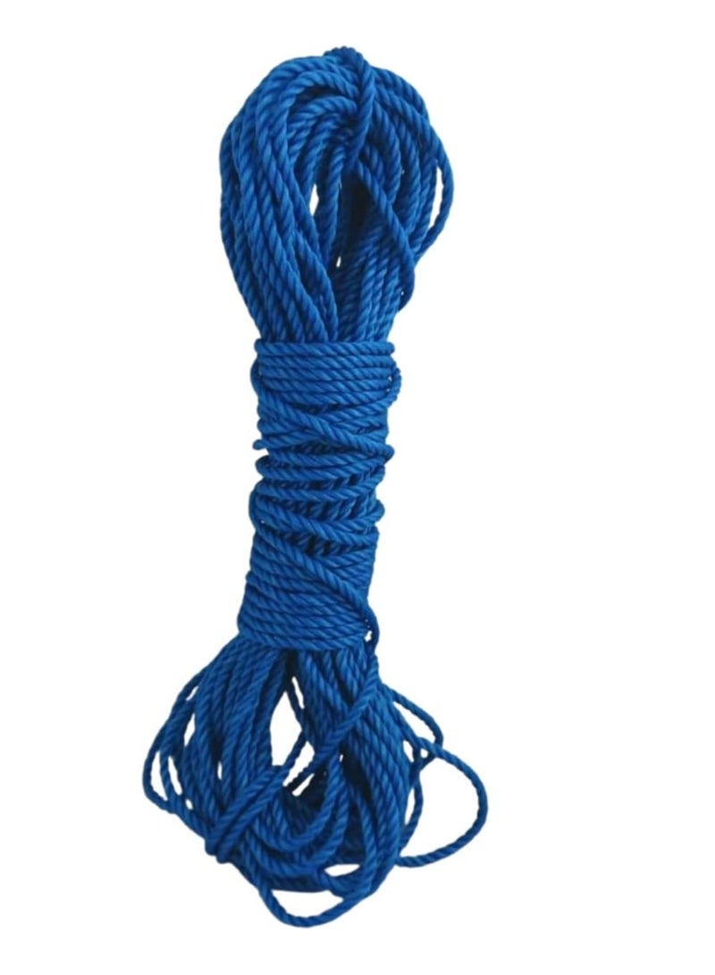 حبل غسيل ، قوة تحمل وأداء عالي (بلاستيك ازرق 20 متر)