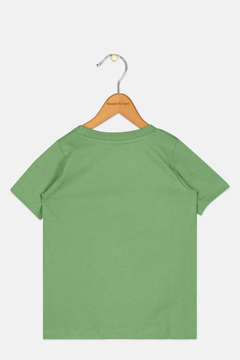 Reebok Toddlers Girl Crew Neck Short Sleeve Outdoor T-Shirt, Green - Image 2