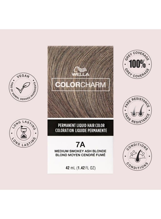 COLORCHARM صبغة شعر سائلة دائمة لتغطية الشعر الرمادي | 8N أشقر فاتح | 1.4 أونصة سائلة - Image 3