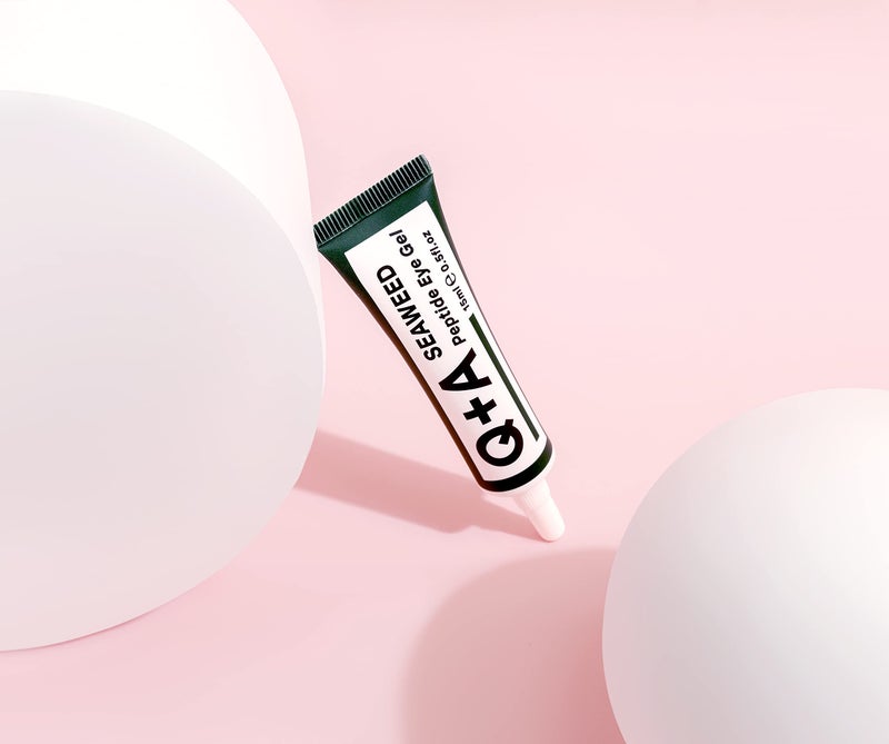 Q+A Seaweed Peptide Eye Gel (15ml), Under Eye Cream Alternative, Under Eye Brightener with Peptides, Seaweed & Aloe Vera, Hydrates, Smooths Fine Lines & Reduces Puffiness - Image 2