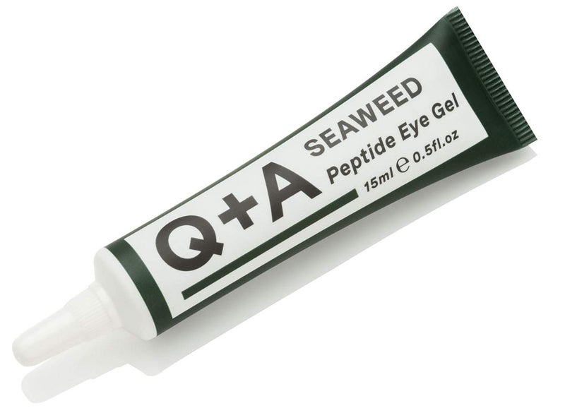 Q+A Seaweed Peptide Eye Gel (15ml), Under Eye Cream Alternative, Under Eye Brightener with Peptides, Seaweed & Aloe Vera, Hydrates, Smooths Fine Lines & Reduces Puffiness - Image 1