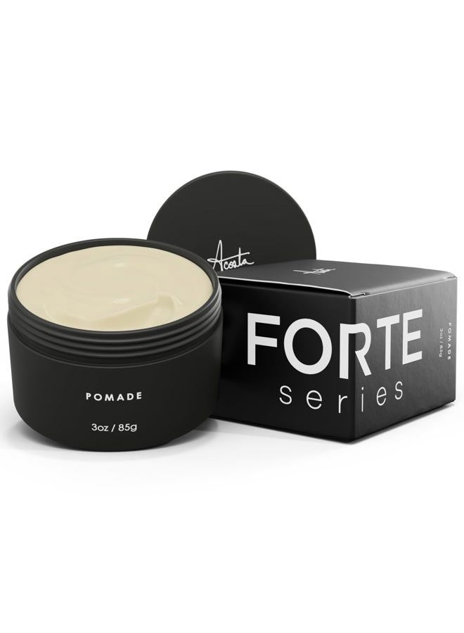 Alex Costa Forte Series Hair Pomade for Men, Medium Flexible Hold, Low Shine, 3 oz, Water Based for Slicked Back Hairstyles, Thick, Non-Greasy, by Alex Costa - Image 1