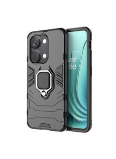 Case Cover For For OnePlus Ace 2V Magnetic Ring Holder PC + TPU Phone Case(Black)