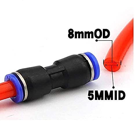 SHIVLAHERI Pneumatic Straight Union 8mm x 8mm Push to Quick Connect Fittings 8mm Tube OD Hose ConnectorPack Of 2 - Image 2
