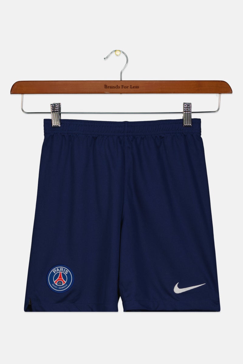 Nike شورت قميص كرة القدم PSG للأطفال الأولاد بتقنية دري-فيت، أزرق داكن - Image 1