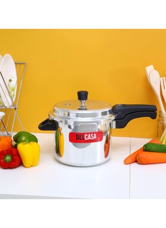 DELCASA Delcasa Aluminium Pressure Cooker 5L, Multi-Colour, Dc1119  - Image 3