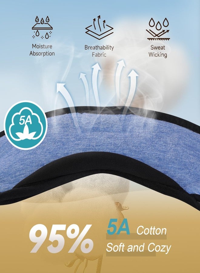 TOPOINT Sleep Mask with Headphones Bluetooth 5.4 Wireless, Sleep Headphones Earphones Earbuds with Microphone HD Speakers Music, Blackout Eye Mask for Sleeping Travel Meditation Men Women Cool Gadgets - Image 4