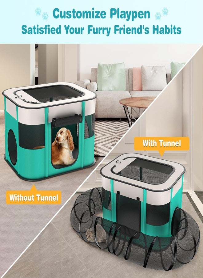 BNISE Upgrade Outdoor Cat Enclosure, Outdoor Cat Playpen Enclosed, Portable Catio Cat Tent with Tunnel for Indoor Cats Small Animals and Puppy - Image 2