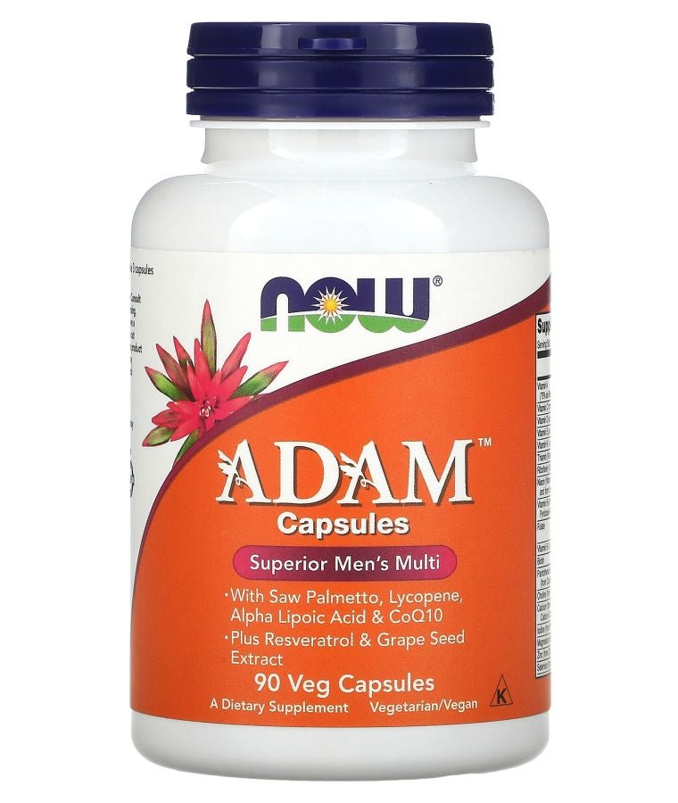 now ADAM Superior Men's Multi 90 Veg Capsules