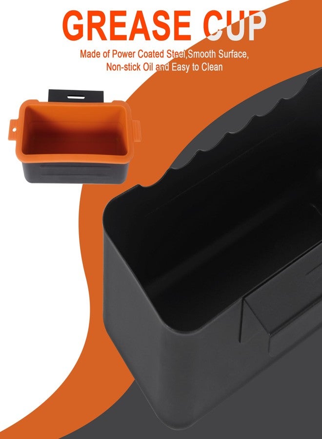 BLELEYLL Grease Trap for Blackstone Griddles - 17, 22, 28, 30 & 36 Inches - Black, Rectangular Silicone Drip Pans - Image 5