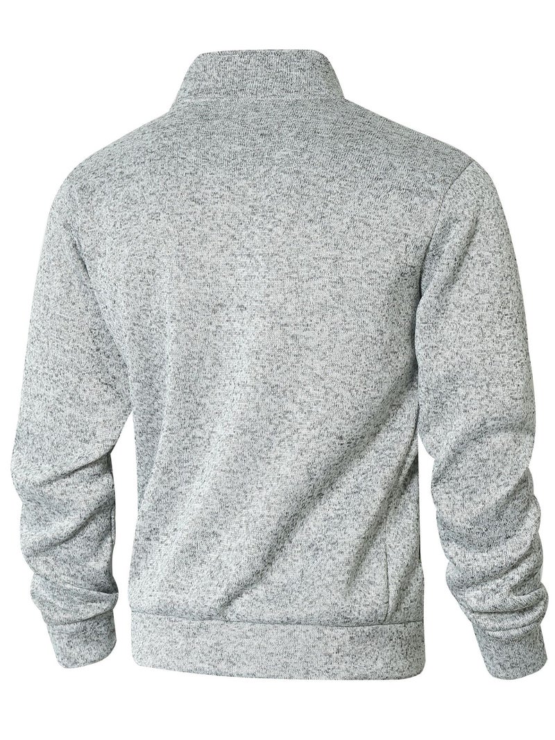 Men's Casual Zip Up Jacket Spring Autumn Outerwear - Image 2