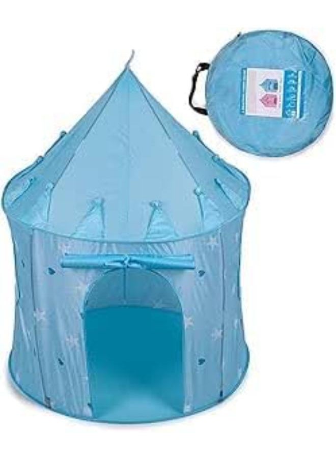 Generic Kid's Portable Palace Castle House Play Tent Playhouse - Blue  - Image 1