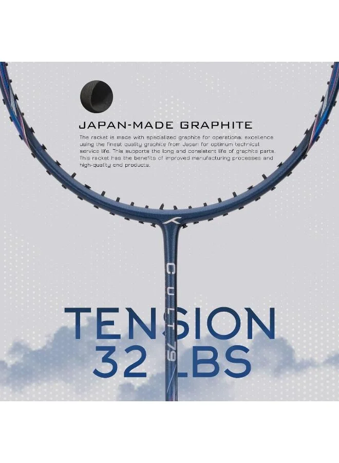 هندرد مضرب تنس الريشة كاربون فايبر خفيف الوزن من هاندرد كالت  غير مشدود مع غطاء كامل للاعبين المتوسطين