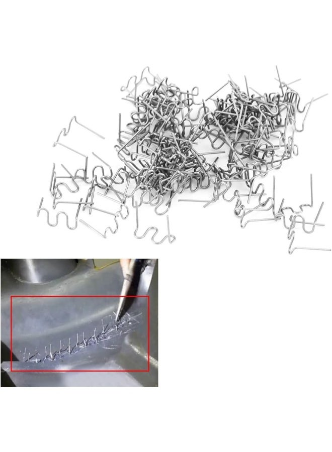 EVGATSAUTO Welding Staples, 100pcs 0.8mm Auto V S Wave Style Bumper Repair Pre Cut Welding Staples Staple Repair Tool Kit 3 Types Available (Roundabout waveform 0.8mm 100PCS) - Image 2
