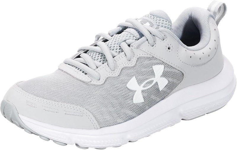 UNDER ARMOUR أحذية الجري للرجال UA Charged Assert 10 من أندر أرمور - رمادي مود/أبيض - Image 1