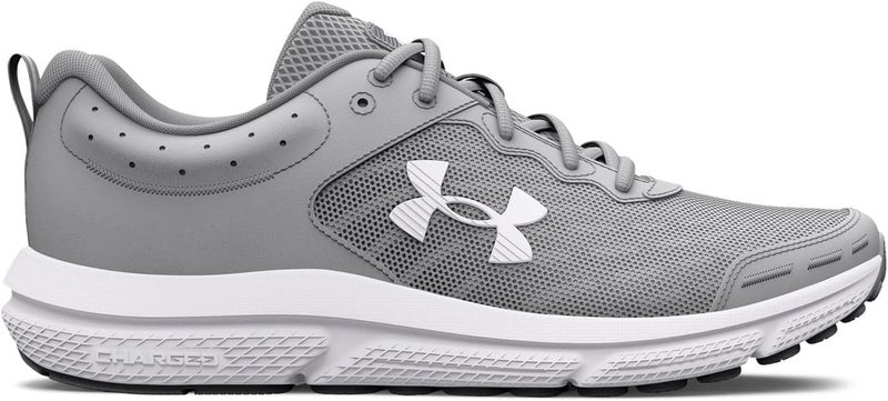 UNDER ARMOUR أحذية الجري للرجال UA Charged Assert 10 من أندر أرمور - رمادي مود/أبيض - Image 2