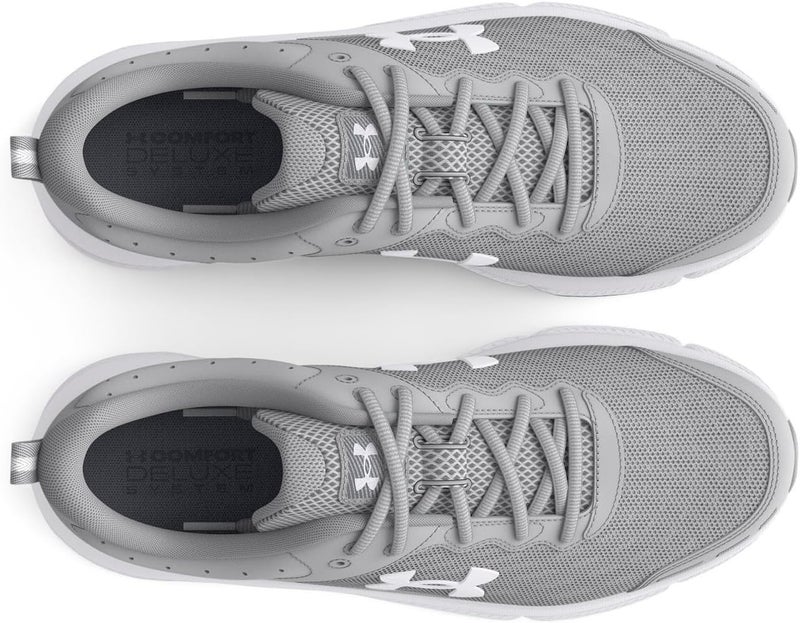UNDER ARMOUR أحذية الجري للرجال UA Charged Assert 10 من أندر أرمور - رمادي مود/أبيض - Image 5