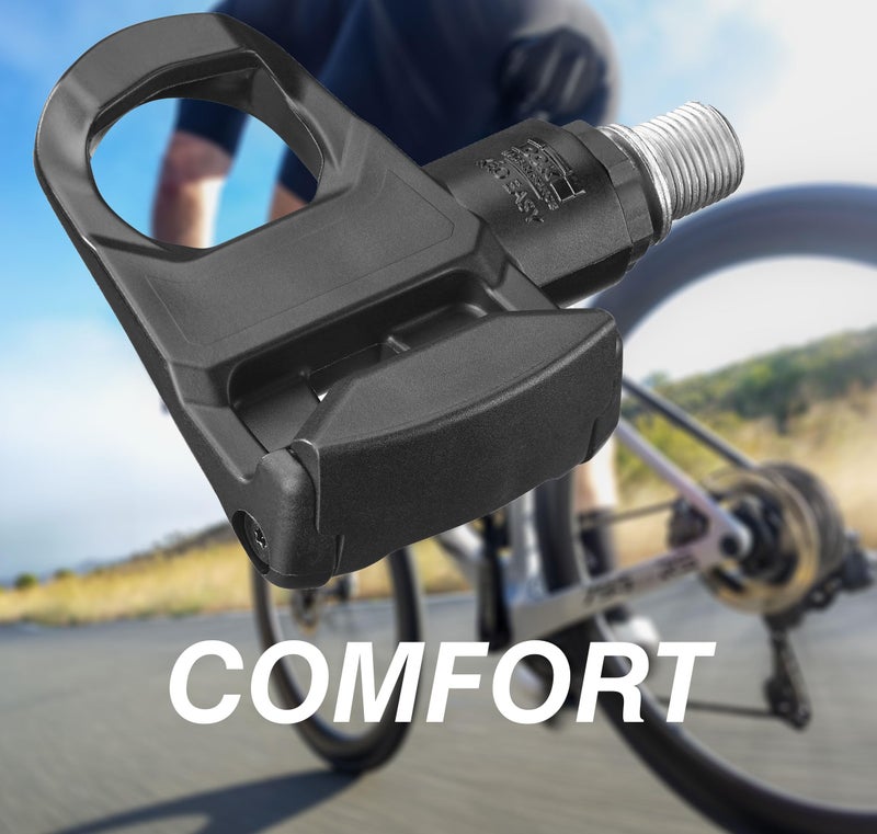 LOOK Cycle - KEO Easy - Road Bike Pedals, 240 mmÂ² Platform Area - Easily Adjustable Tension - Composite Body Material - Chromoly Spindle - Clipless Pedal - Color Black - Image 2