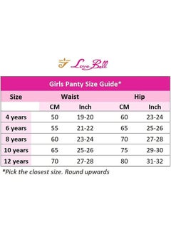 Love Bell Love Bell Premium Cotton Girls Panties with Inner Elastic 6 PCS PACK Classic Briefs for Women Lovebell Ultra soft panty  - Image 3