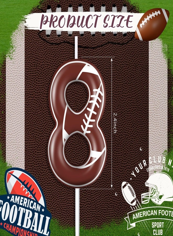 تونديامو شموع عيد ميلاد تونديمو لكرة القدم، شموع رياضية لتزيين الكيك، مستلزمات حفلات الأولاد والبنات والأطفال، زينة احتفالات الذكرى السنوية (رقم 8) - Image 3