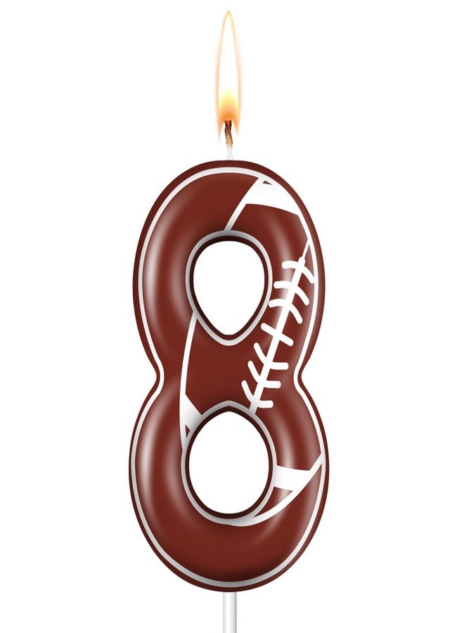 تونديامو شموع عيد ميلاد تونديمو لكرة القدم، شموع رياضية لتزيين الكيك، مستلزمات حفلات الأولاد والبنات والأطفال، زينة احتفالات الذكرى السنوية (رقم 8) - Image 1
