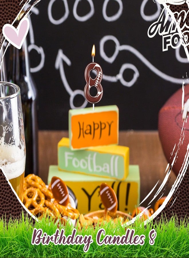 تونديامو شموع عيد ميلاد تونديمو لكرة القدم، شموع رياضية لتزيين الكيك، مستلزمات حفلات الأولاد والبنات والأطفال، زينة احتفالات الذكرى السنوية (رقم 8) - Image 2