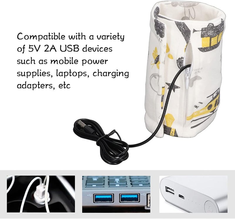 comfrt Portable Bottle Warmer, USB Baby Bottle Warmer Keeper for Car Tavel(Truck) - Image 5