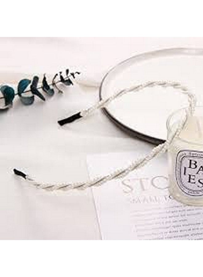 El Regalo 2 PCs Pearls Headbands Combo | Party Wedding Bridal Pearls Hair Hoop Hair Accessories for Kids/Girls/Teens/Women - Image 5