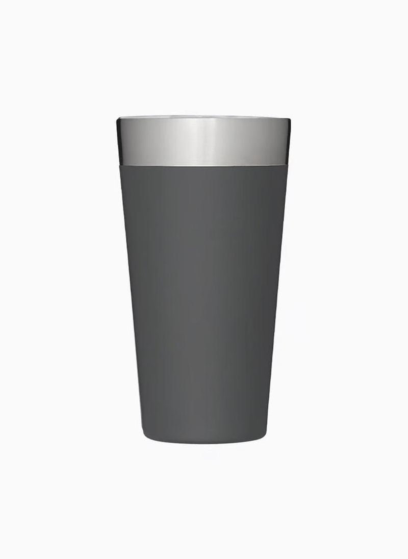 Stanley - Stanley Adventure Stacking Beer Pint 0.47L / 16OZ Charcoal â€“ Keeps Beer Cold for 4 Hours | Stainless Steel Beer Pint | Stacks Infinitely | Double Wall Vacuum Insulation | Dishwasher Safe - Image 1