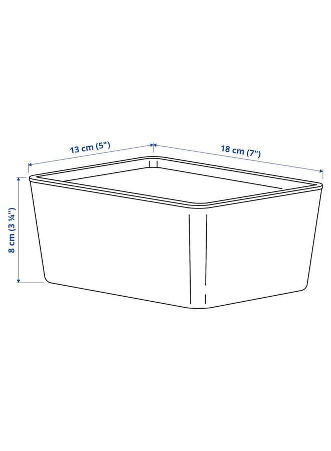 إيروريكس صندوق مع غطاء أبيض 13X18X8 سم - Image 5