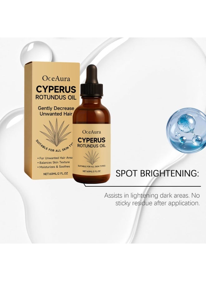  اوساورا زيت Cyperus Rotundus – العناية الطبيعية بعد إزالة الشعر – الزيت النباتي المرطب بعد الشمع والحلاقة – مصل الجسم المهدئ للسلاسة طويلة الأمد والرطوبة العميقة - Image 3