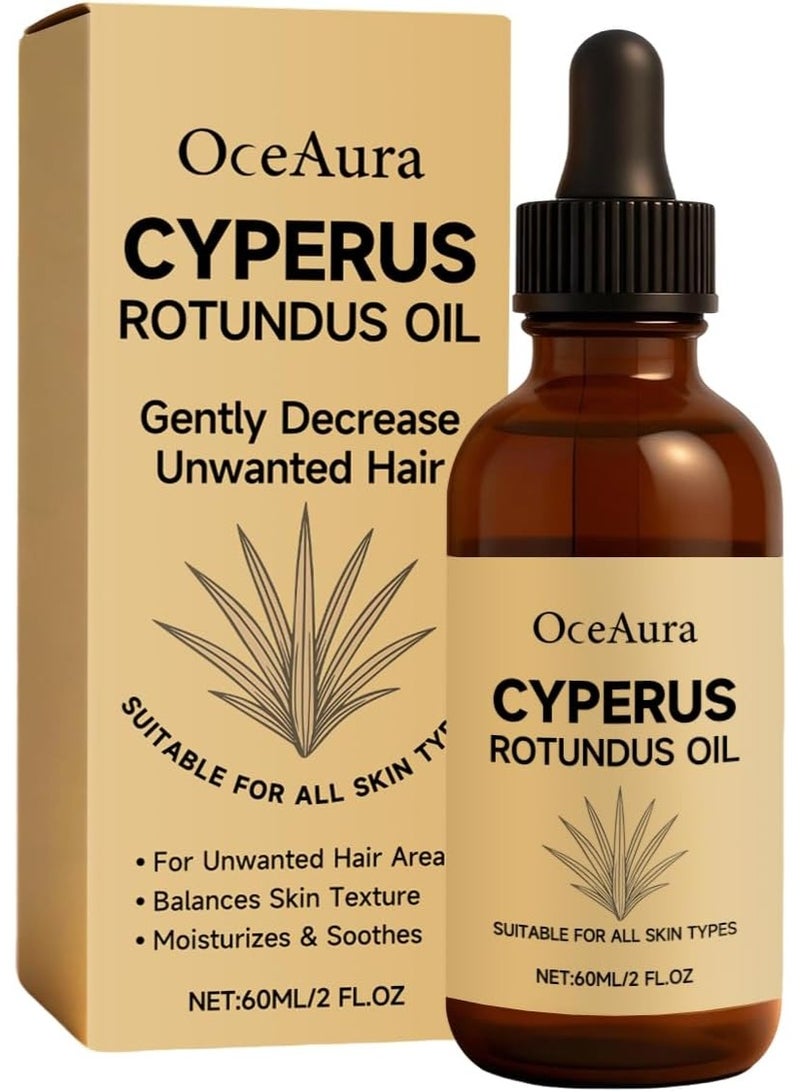  اوساورا زيت Cyperus Rotundus – العناية الطبيعية بعد إزالة الشعر – الزيت النباتي المرطب بعد الشمع والحلاقة – مصل الجسم المهدئ للسلاسة طويلة الأمد والرطوبة العميقة - Image 1