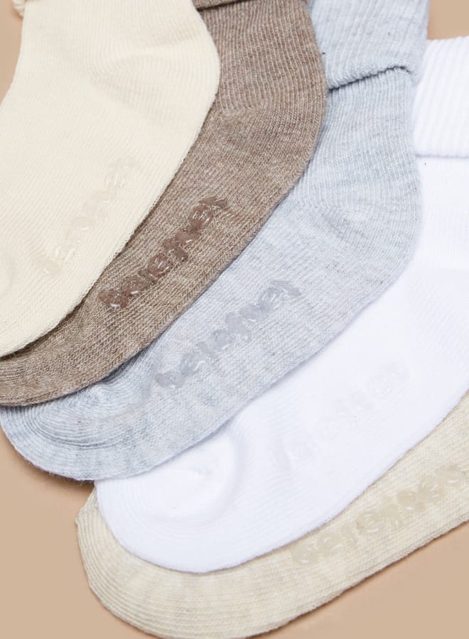 Barefeet Ribbed Ankle Length Socks - Set of 5 - Image 4