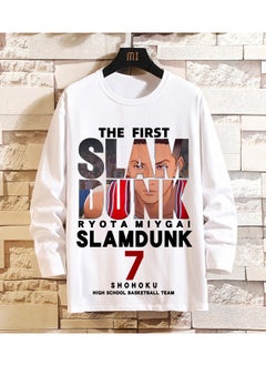 KUYING New Slam Dunk Master Loose Casual Long Sleeve Bottom Shirt  - Image 1