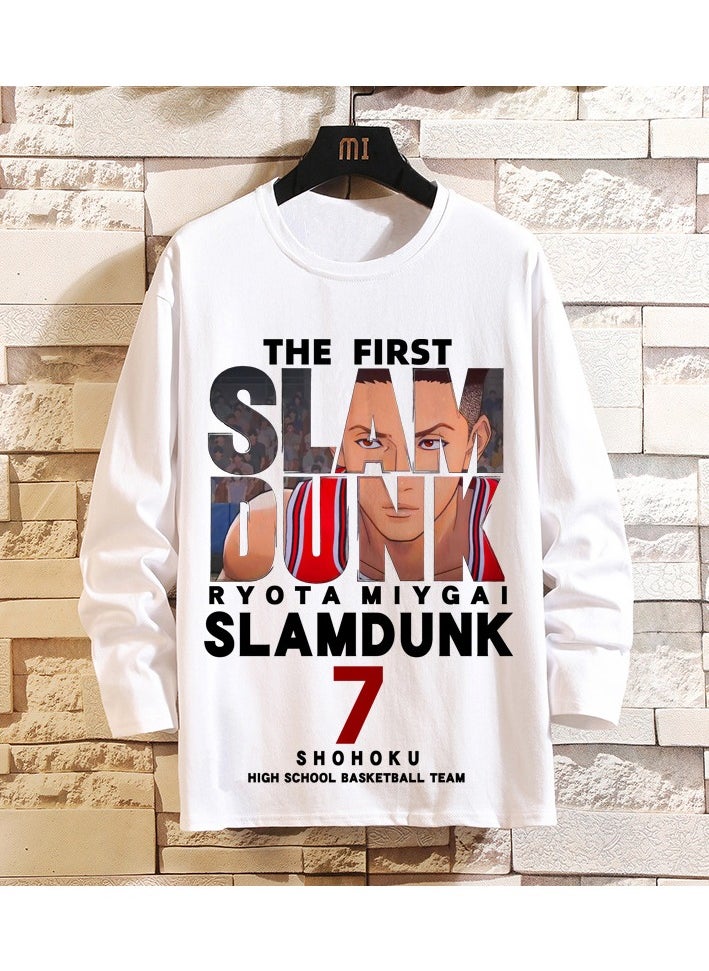 KUYING New Slam Dunk Master Loose Casual Long Sleeve Bottom Shirt  - Image 1