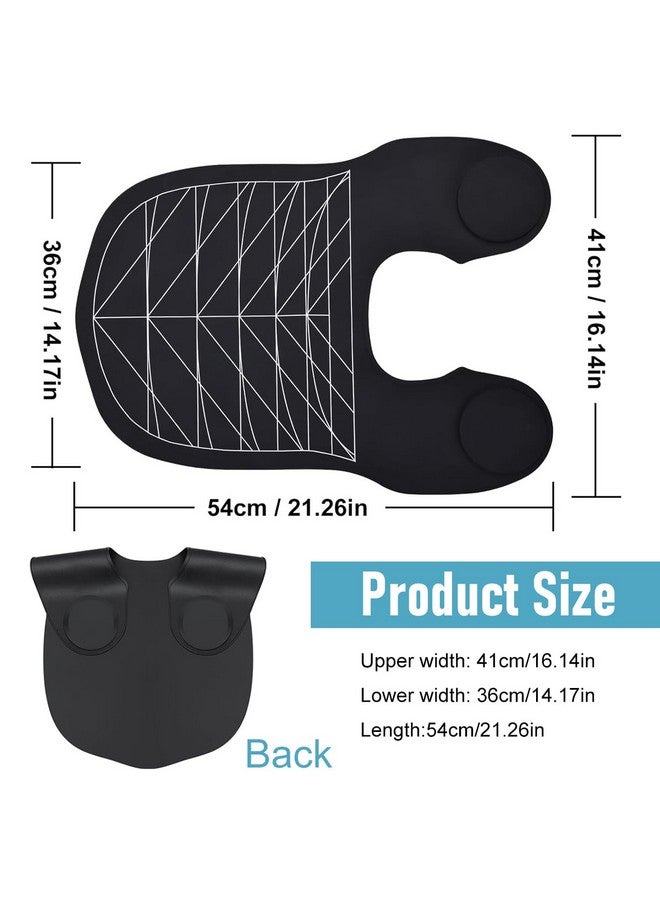 MAYCREATE® Silicone Waterproof Hair Dye Shawl, Hair Cutting Collar with Guiding Lines, Cutting Mat for Hair Stylist, Barber Shop Hair Cutting Pad/Cape for Salon, Hair Cutting Tools Salon Accessories - Image 2