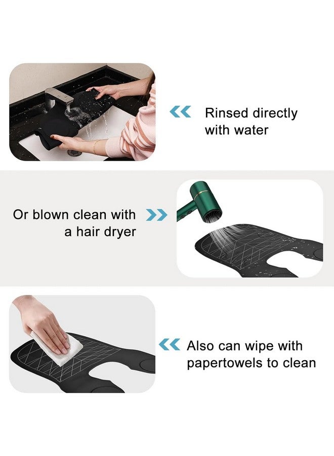 MAYCREATE® Silicone Waterproof Hair Dye Shawl, Hair Cutting Collar with Guiding Lines, Cutting Mat for Hair Stylist, Barber Shop Hair Cutting Pad/Cape for Salon, Hair Cutting Tools Salon Accessories - Image 3