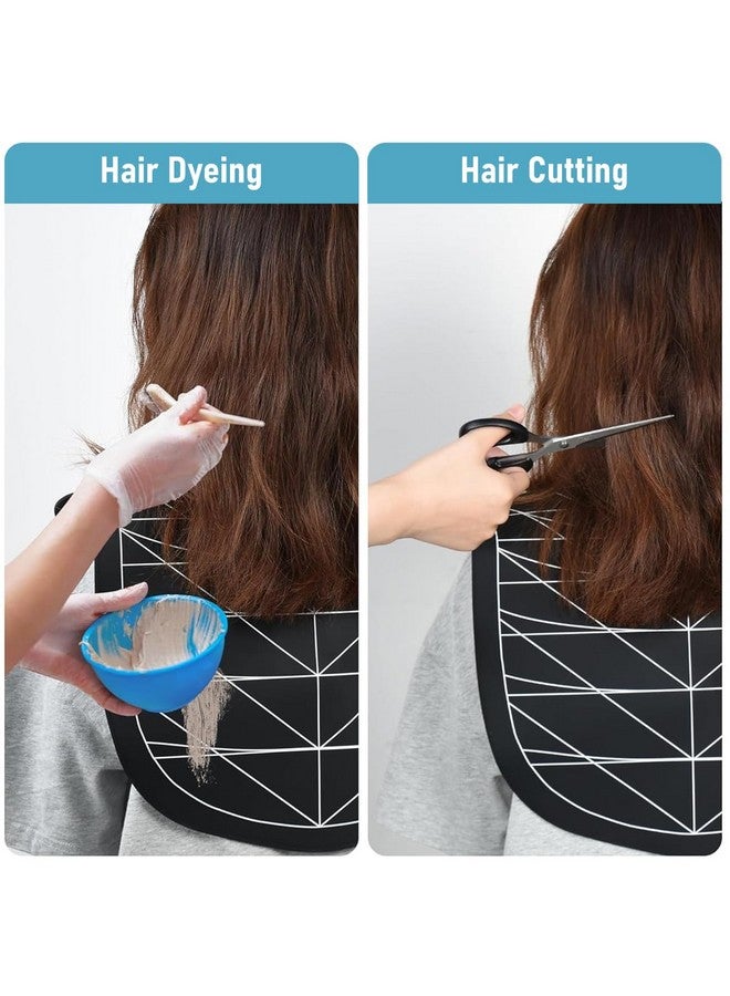 MAYCREATE® Silicone Waterproof Hair Dye Shawl, Hair Cutting Collar with Guiding Lines, Cutting Mat for Hair Stylist, Barber Shop Hair Cutting Pad/Cape for Salon, Hair Cutting Tools Salon Accessories - Image 5